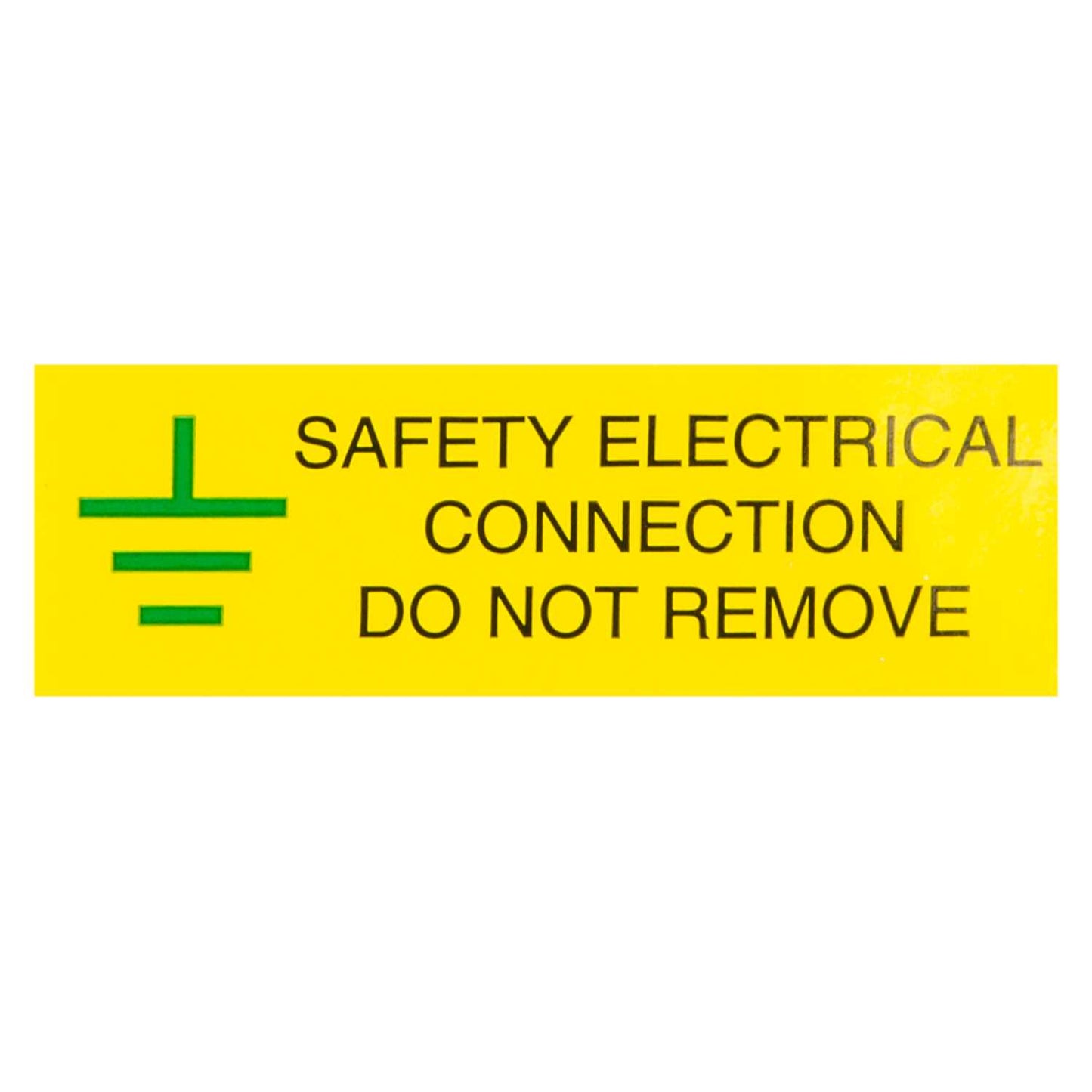 Industrial Signs 75mm x 25mm Electrical Connection Do Not Remove Label (Roll of 250)