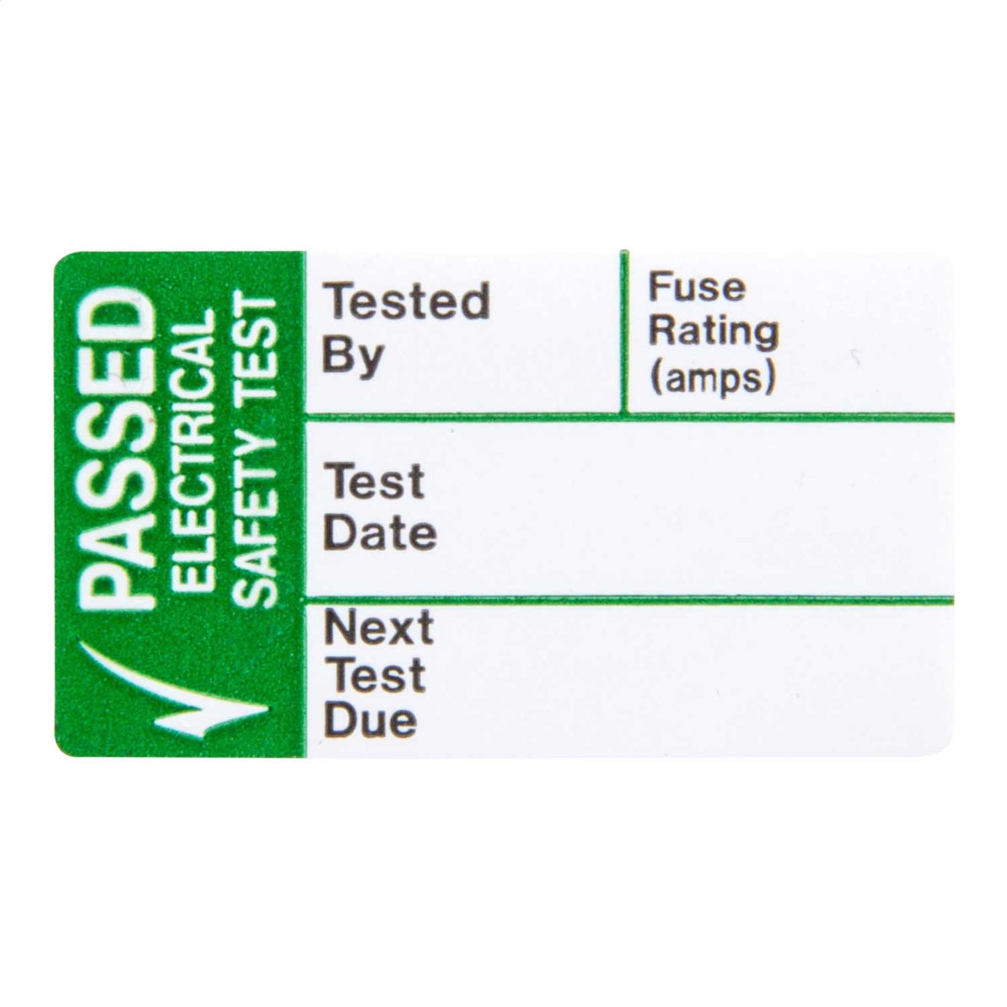 Industrial Signs 30mm x 20mm Pass Test Self Adhesive Vinyl Label (Roll of 250)