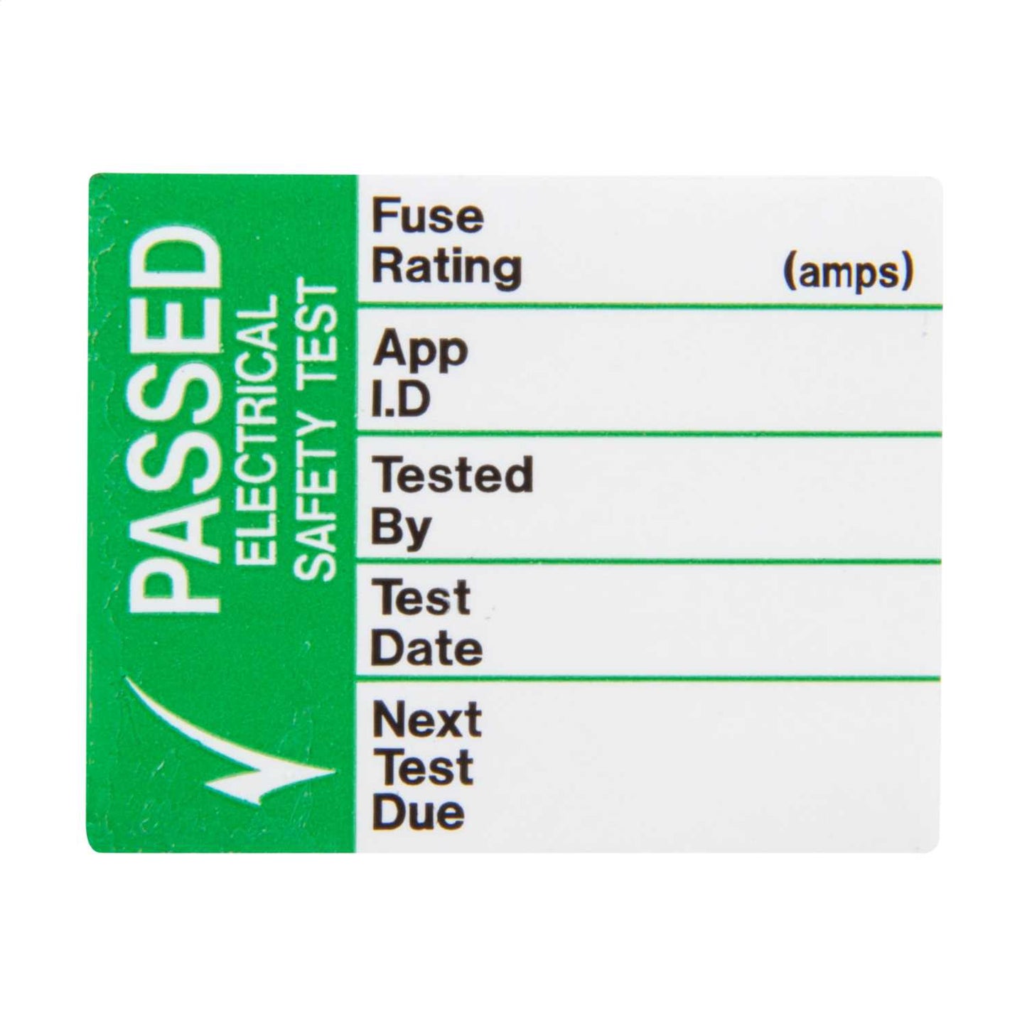 Industrial Signs 42.5mm x 32.5mm Pass Test Self Adhesive Vinyl Label (Roll of 250)