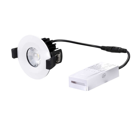 Integral LED 6W LED Fire Rated Non Dimmable Downlight Matt White 4000K