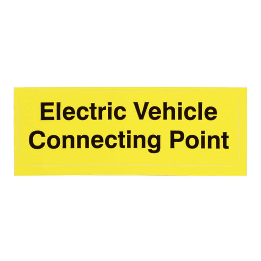 Industrial Signs 75mm x 25mm EV Connecting Point Label (Pack of 10}