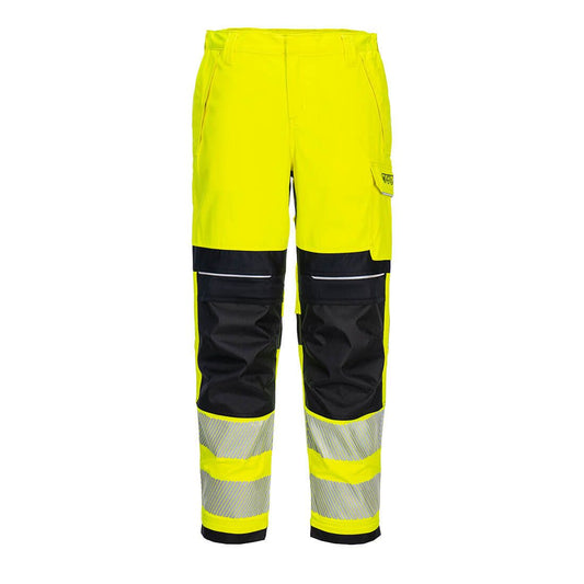 PW3 FR Hi-Vis Women's Work Trousers, 26, R, Yellow/Black
