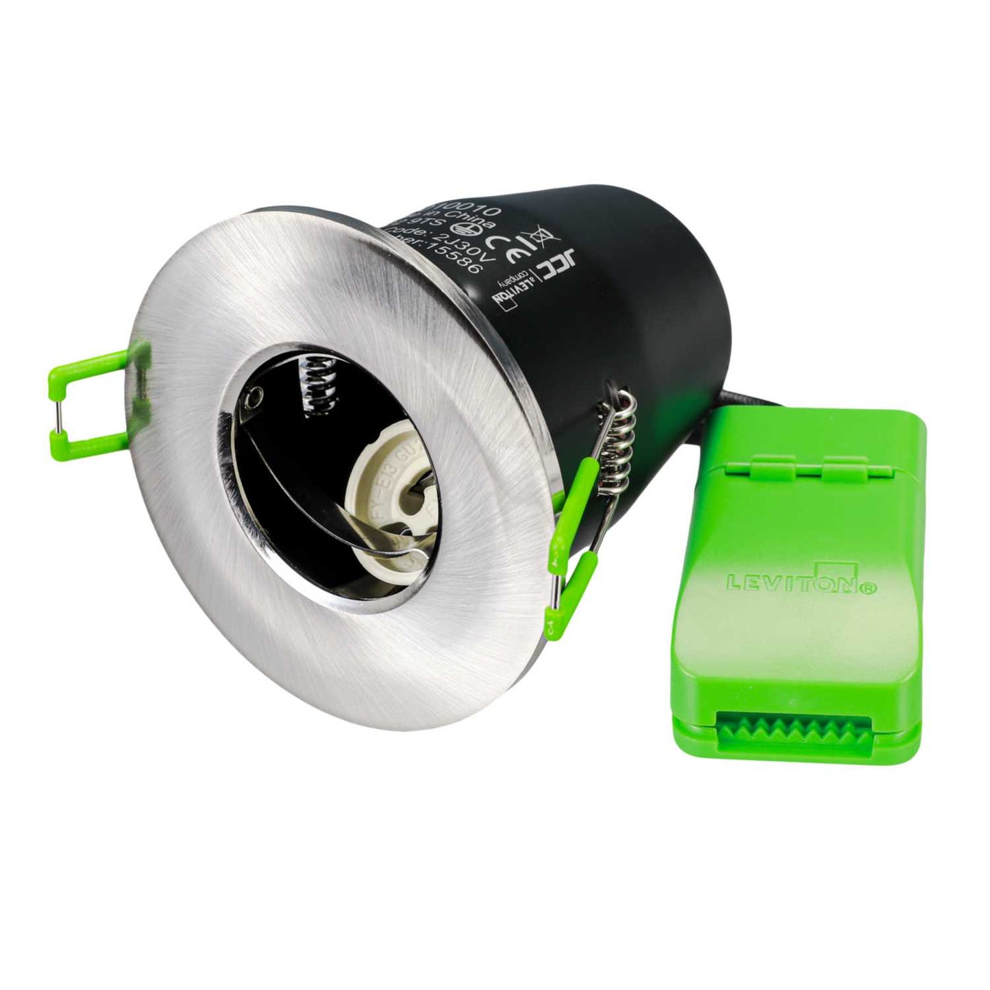 JCC Fireguard Next Generation GU10 Fire Rated Downlight Brushed Nickel