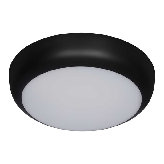 JCC RadiaLED Rapid Pro Slim 8W / 12W Tri-Colour Round Bulkhead Black Rim