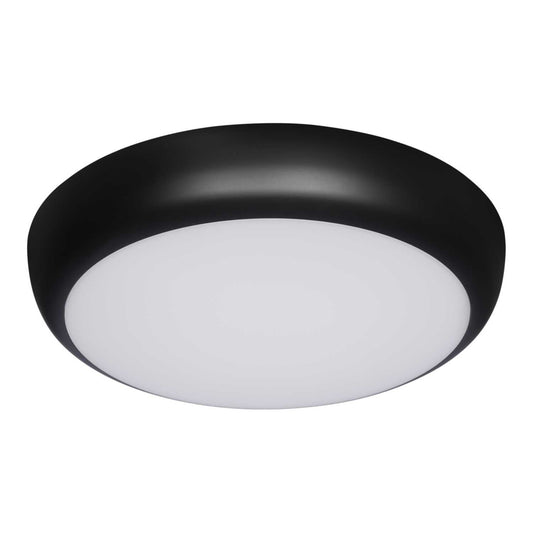 JCC RadiaLED Rapid Pro 12W / 18W Tri-Colour Round Bulkhead Black Rim