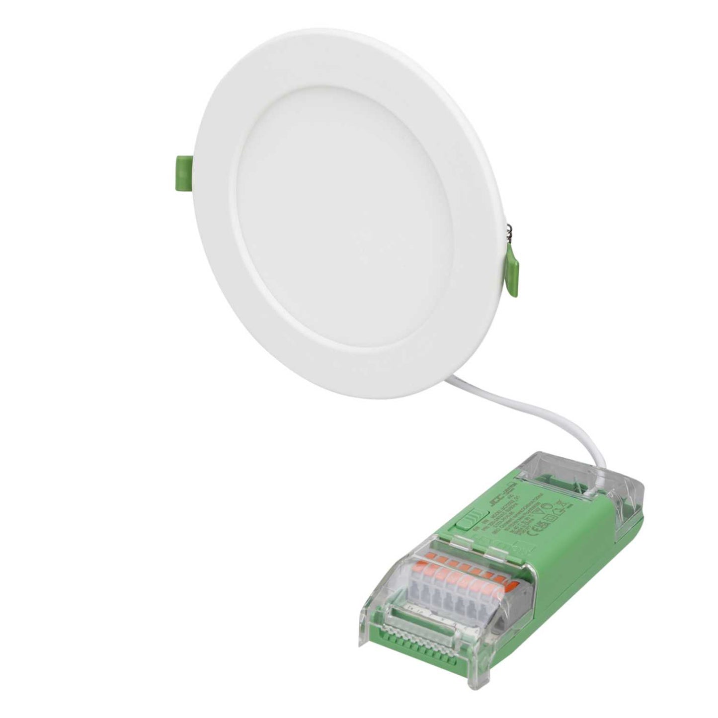 JCC Skydisc 6W / 9W LED 170mm Tri-Colour Downlight White IP65
