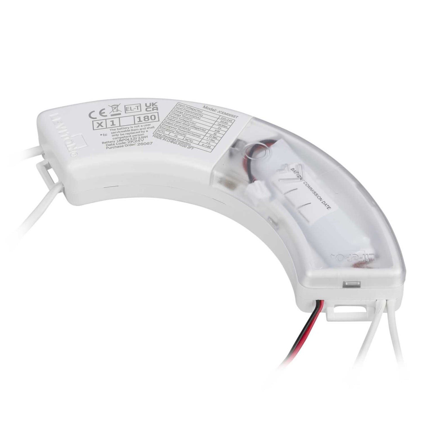 JCC RadiaLED Rapid Pro and Pro Slim Emergency Pack with Self Test