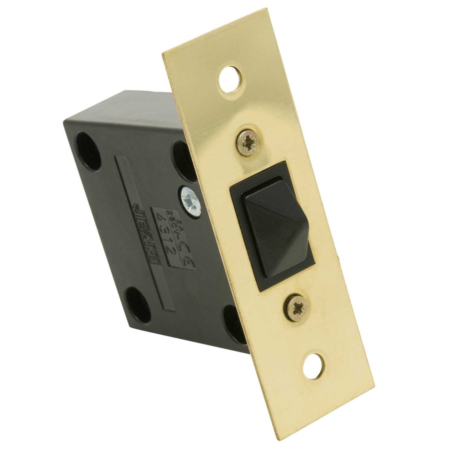 2A Flush Push to Break Door Switch Brass (Sold in 1's)