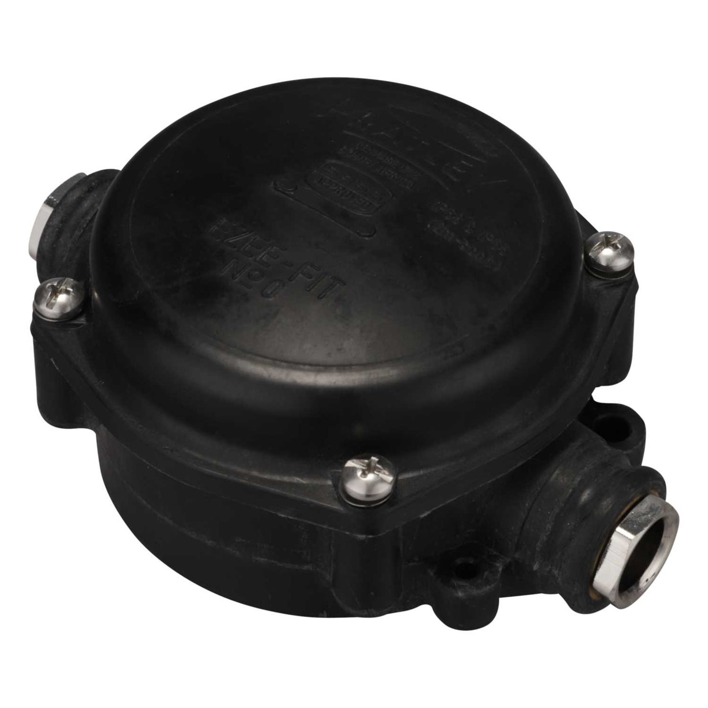 Pratley Ezee-Fit 20mm Size 0 Plastic Atex 2 Way Junction Box Black IP68