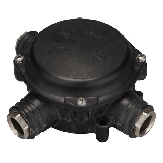 Pratley Ezee-Fit 25mm Size 1 Plastic Atex 3 Way Junction Box Black IP68