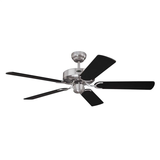 Westinghouse Lighting 132cm 52" 5 Blade Reversible Ceiling Fan Brushed Steel