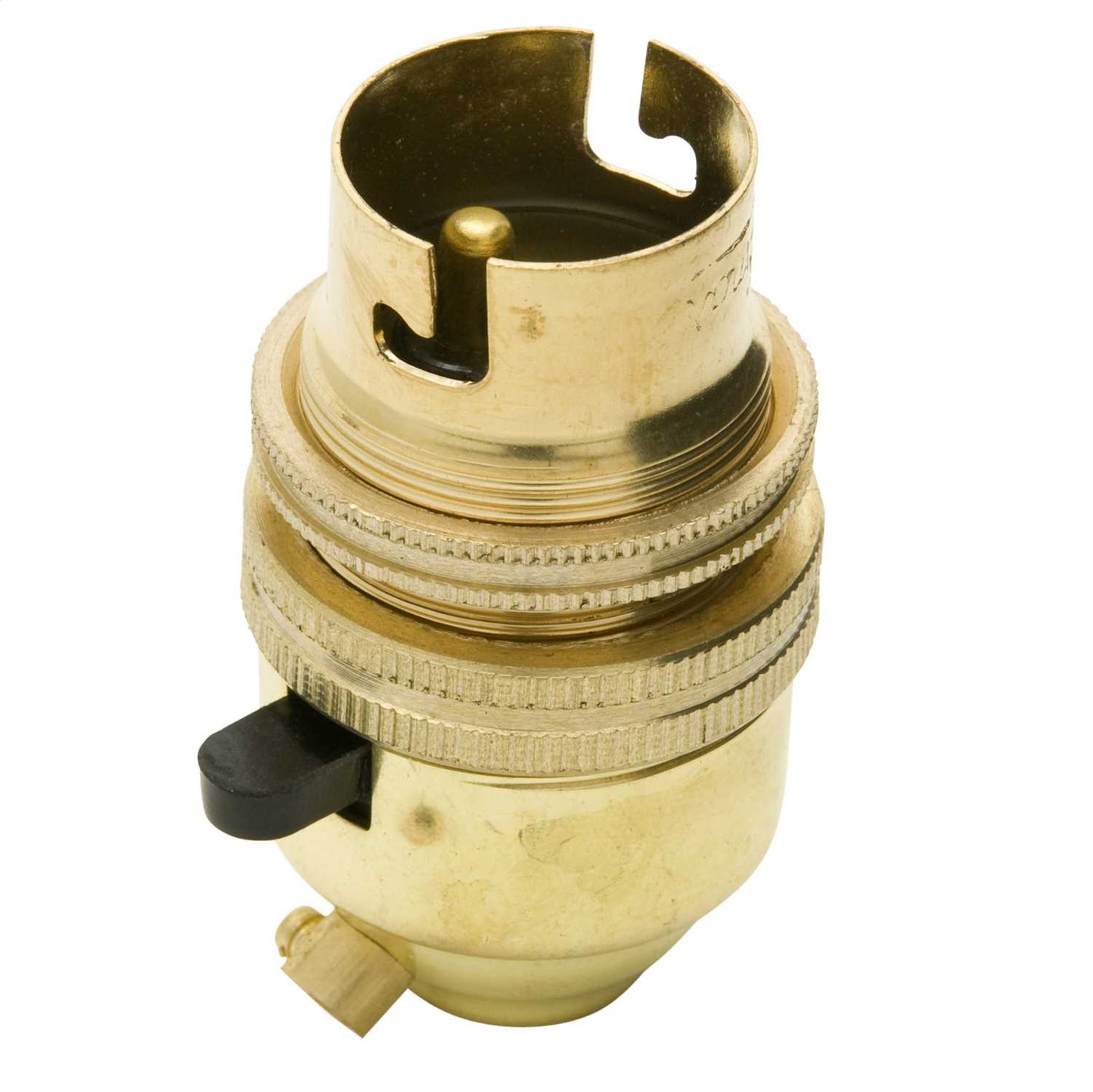 Bayonet Cap BC B22 ½" Entry Switched L/Holder Brass (Sold in 1's)