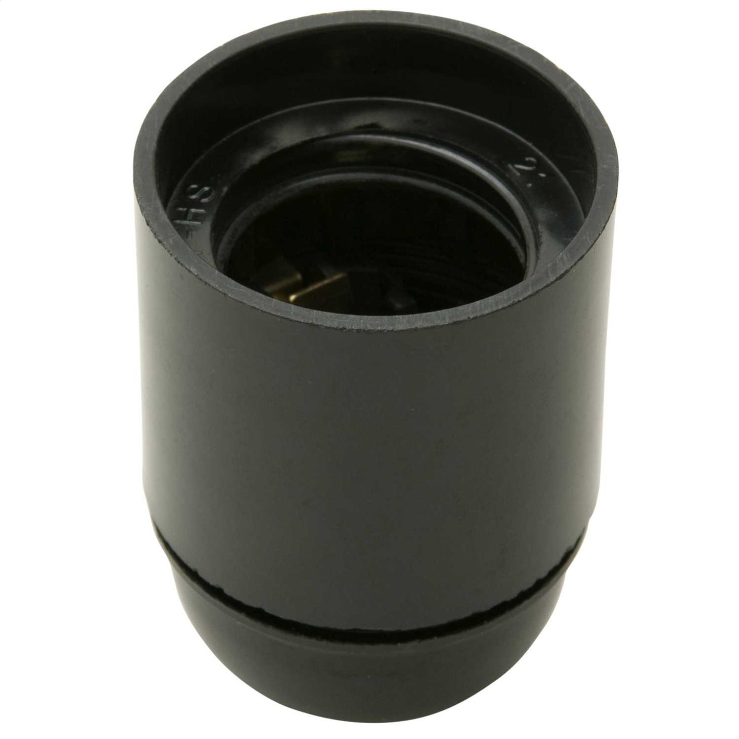 Edison Screw ES E27 10mm Entry Plastic L/Holder Black (Sold in 1's)
