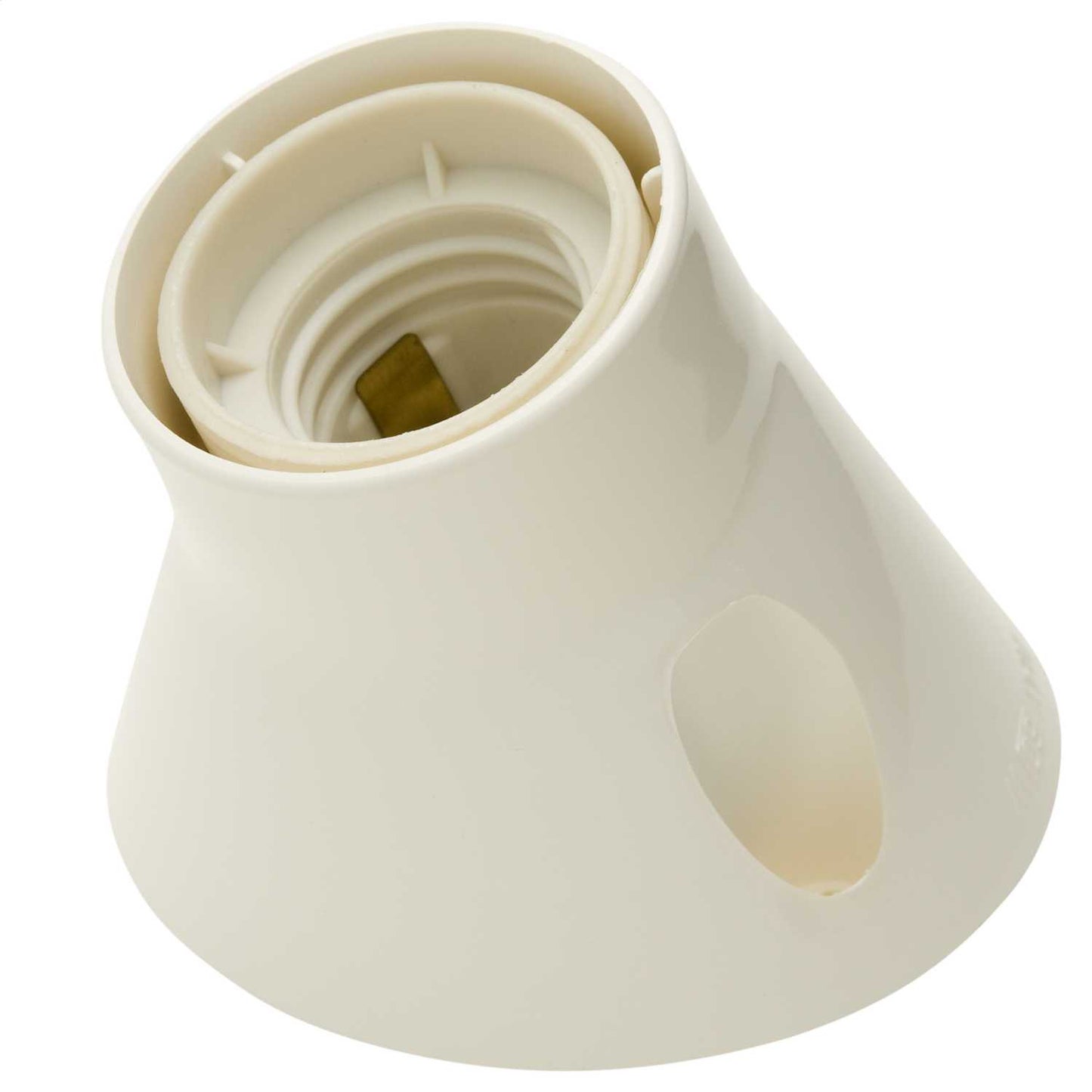 Jeani Edison Screw ES Angled Batten Lampholder White