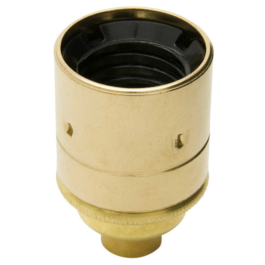 Edison Screw ES E27 ½" Plain Liner L/Holder Brass (Sold in 1's)