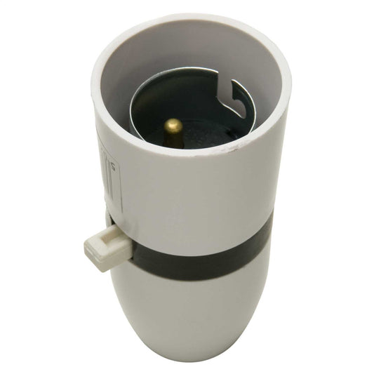 1/2" Entry BC Switched Lampholder White (Sold in 1's)