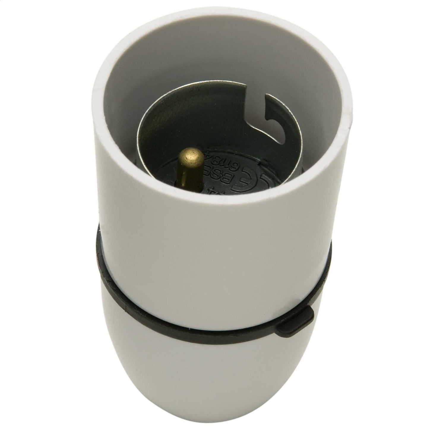 Cord Grip BC Lampholder White (Sold in 1's)