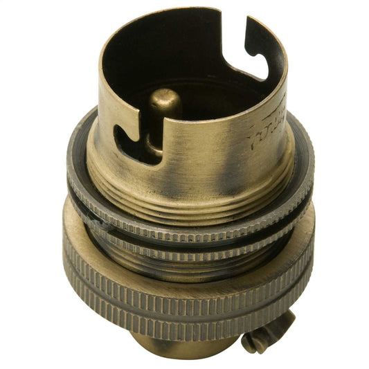Bayonet Cap BC B22 ½" Entry Shaded L/Holder Brass (Sold in 1's)