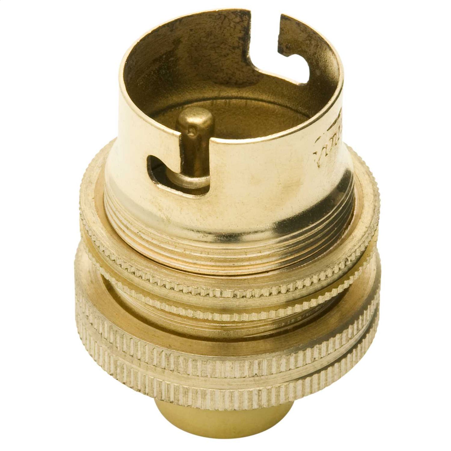 Bayonet Cap BC B22 10mm Entry Shaded L/Holder Brass (Sold in 1's)
