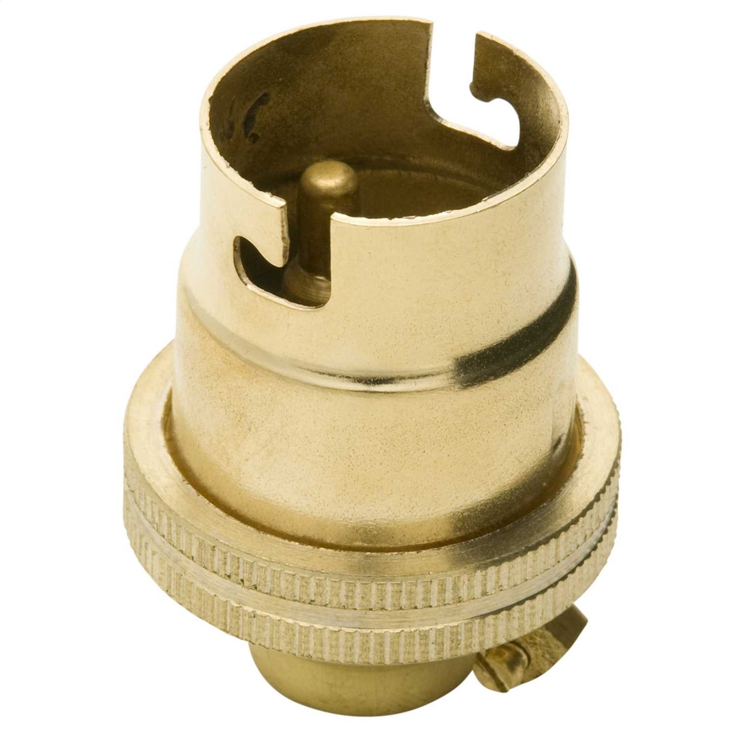 Bayonet Cap BC B22 ½" Entry Plain L/Holder Brass (Sold in 1's)