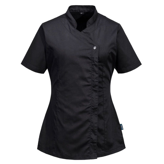 Women's Tunic S/S, 4XL, R, Black