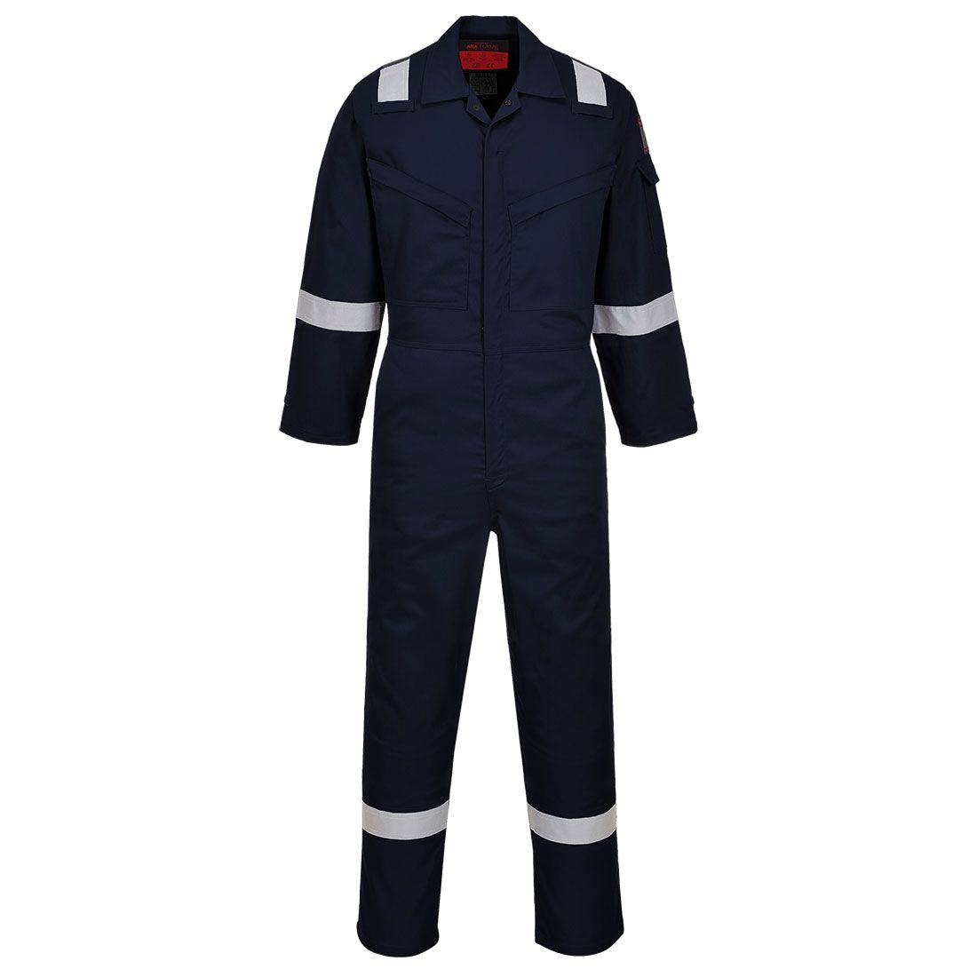 Araflame Silver Coverall, 50, R, Navy