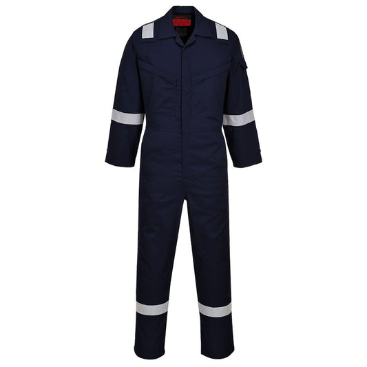 Araflame Silver Coverall, 50, R, Navy