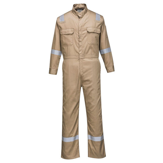 Bizflame 88/12 Iona FR Coverall , L, R, Khaki