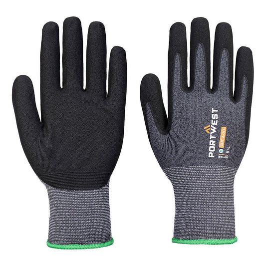 SG Grip15 Eco Nitrile Glove (Pk12), L, R, Grey/Black