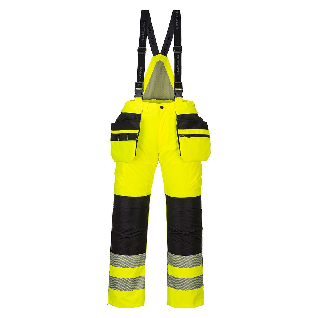 PW3 Hi-Vis Winter Trousers, 4XL, R, Yellow/Black
