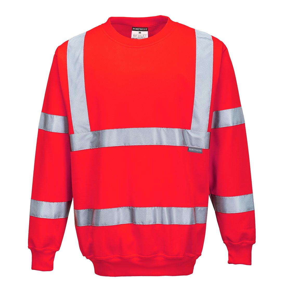 Hi-Vis Sweatshirt, L, R, Red