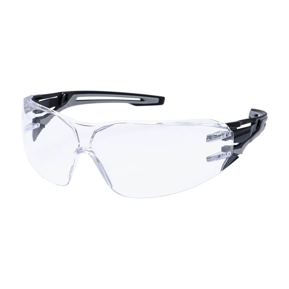 Anthracite Wraparound Safety Glasses, , R, Clear