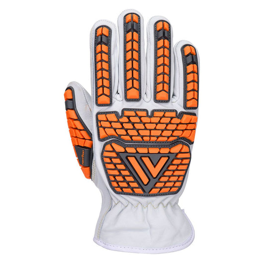Goat Leather Impact Cut Glove A6, L, R, White