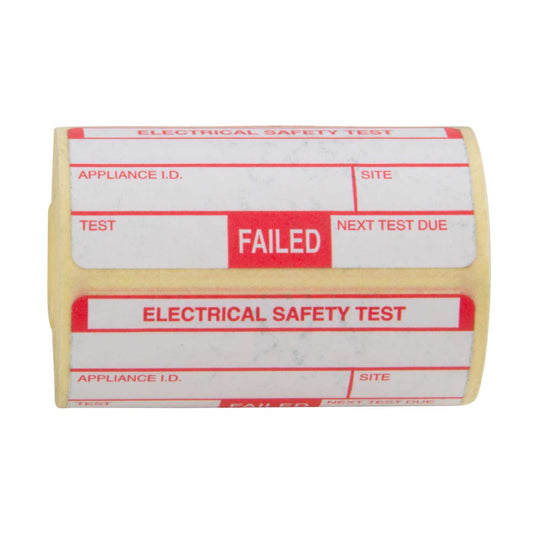 Kewtech Fail Labels for PAT Testing