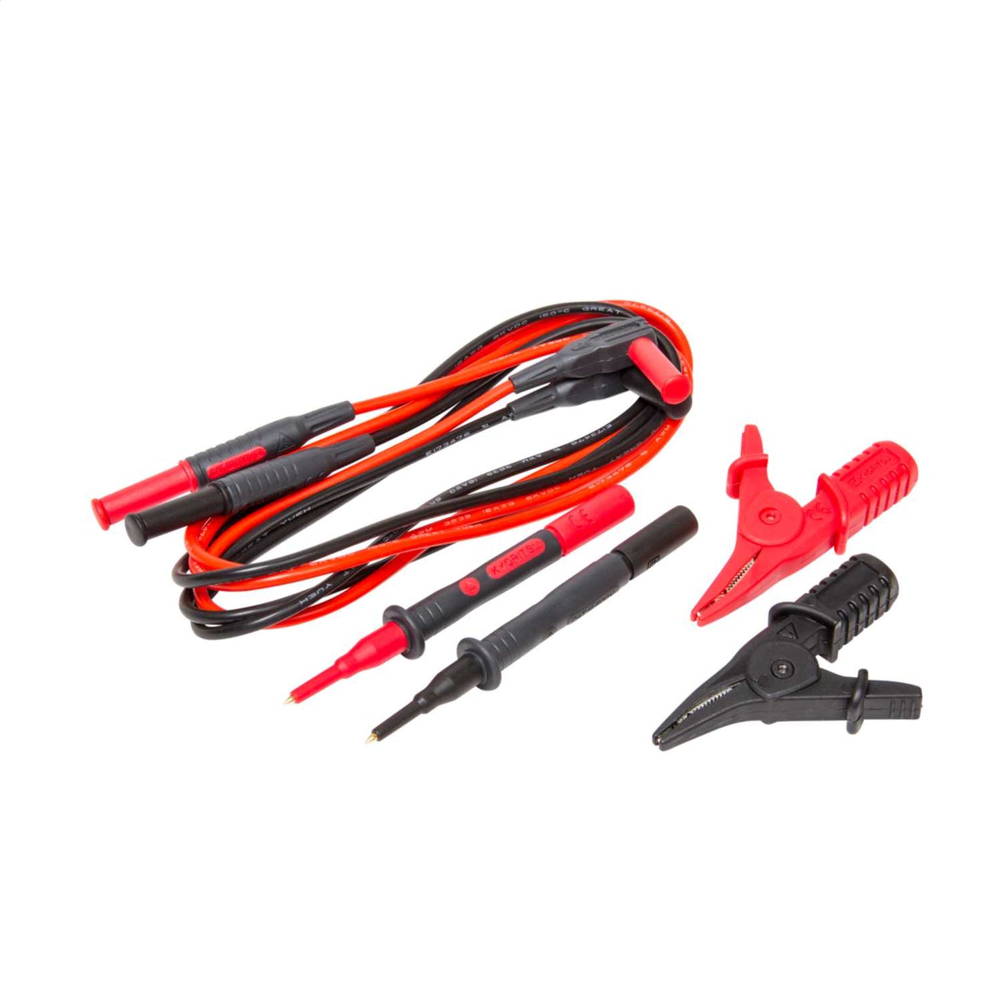 Kewtech Right Angled Unfused Test Leads Red and Black