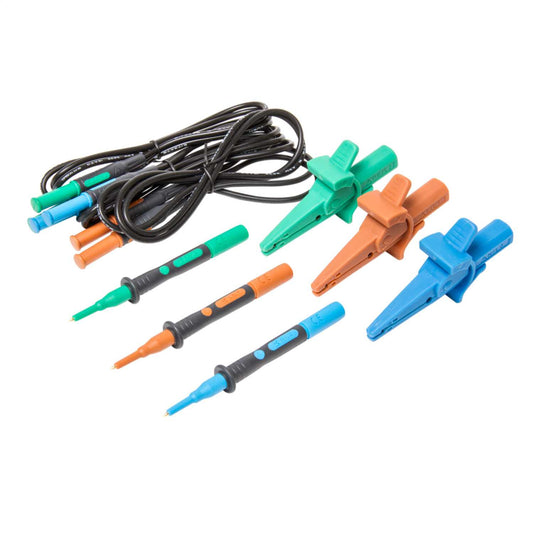 Kewtech 3 Wire Unfused Test Lead Set with Crocodile Clips