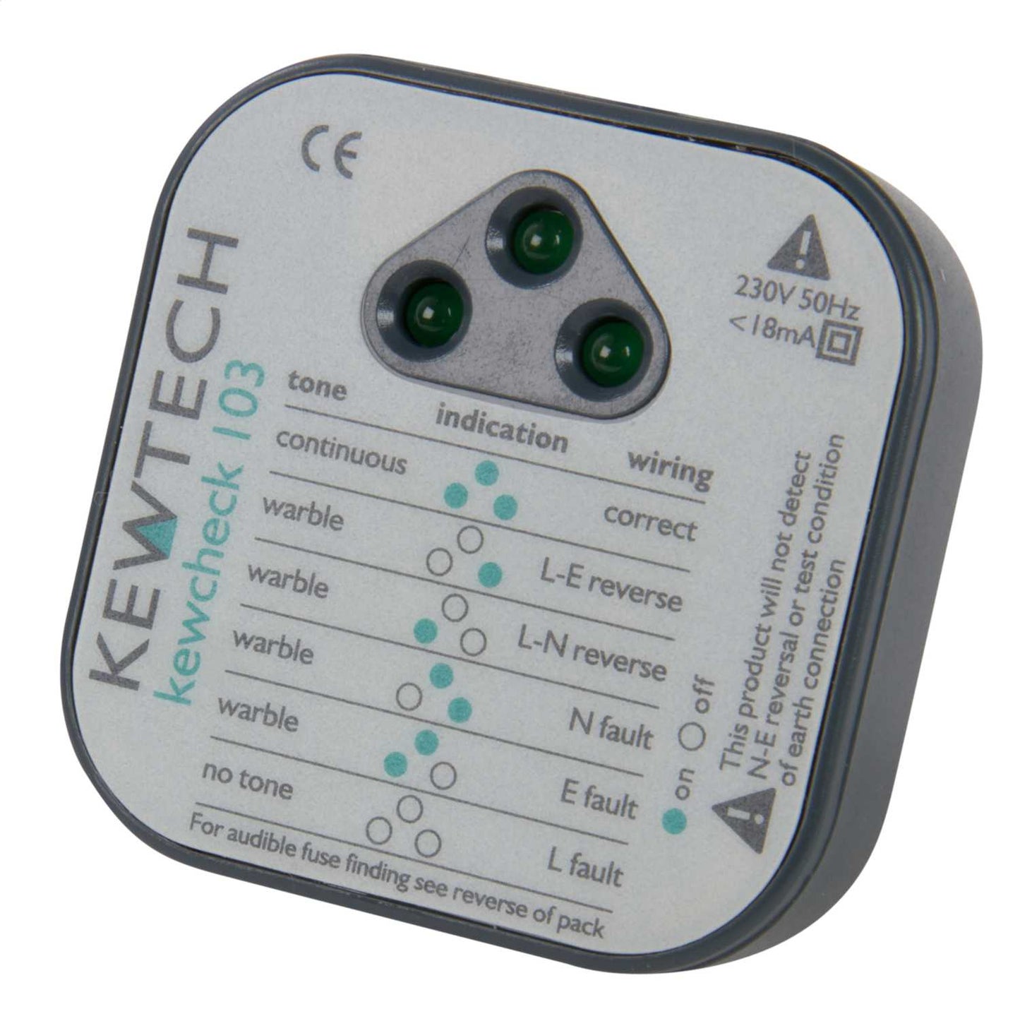 Kewtech 103 Socket Tester Audible