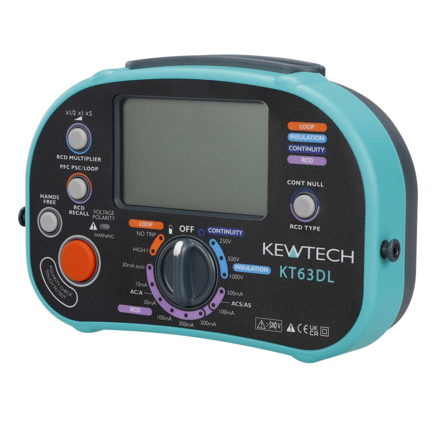 Kewtech KT63DL 5-in-1 Multifunction Installation Tester