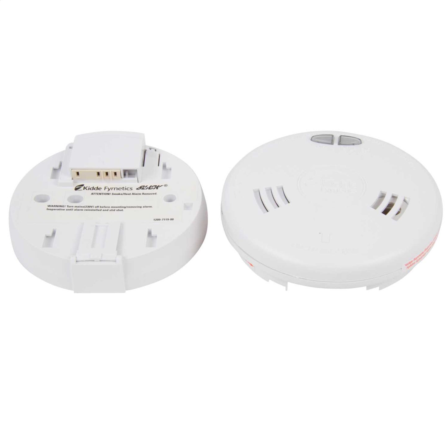 Kidde 230V Mains Optical Smoke Alarm Fast Fit with Alkaline Battery
