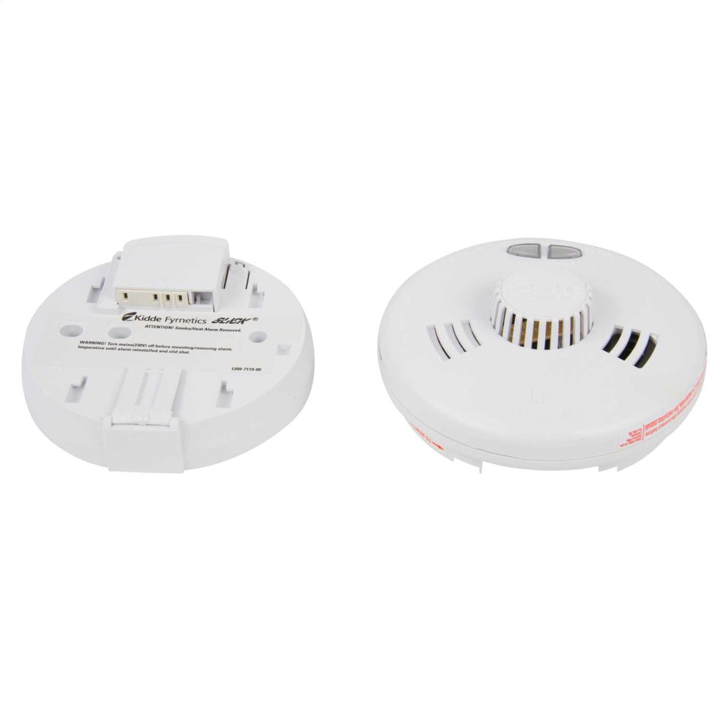 Kidde 230V Mains Heat Alarm Fast Fit with Rechargeable Lithium Battery
