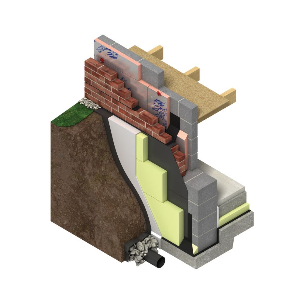 100mm Kingspan GreenGuard XPS Extruded Polystyrene Insulation 300kpa (3m2/Pack)