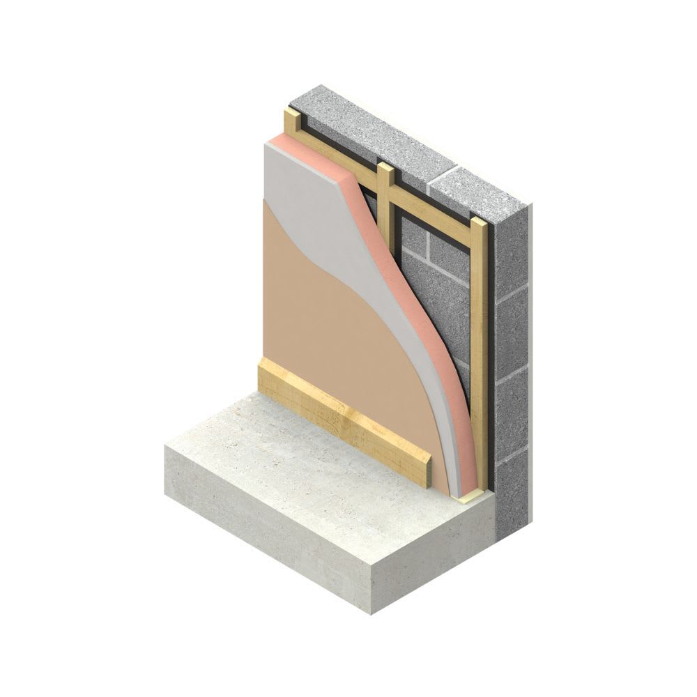 57.5mm Kingspan Kooltherm K118 Insulated Plasterboard 2400mm x 1200mm (14/Pack)