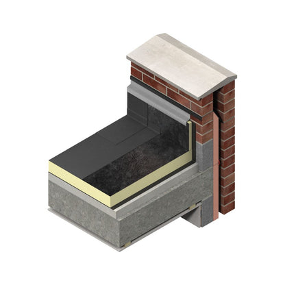130mm Kingspan Thermaroof TR24 Flat Roof Torch-On Insulation Board 1200mm x 600mm (2.16m2/Pack)