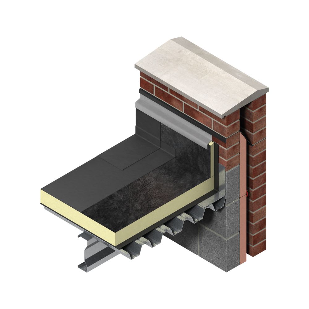 130mm Kingspan Thermaroof TR24 Flat Roof Torch-On Insulation Board 1200mm x 600mm (2.16m2/Pack)