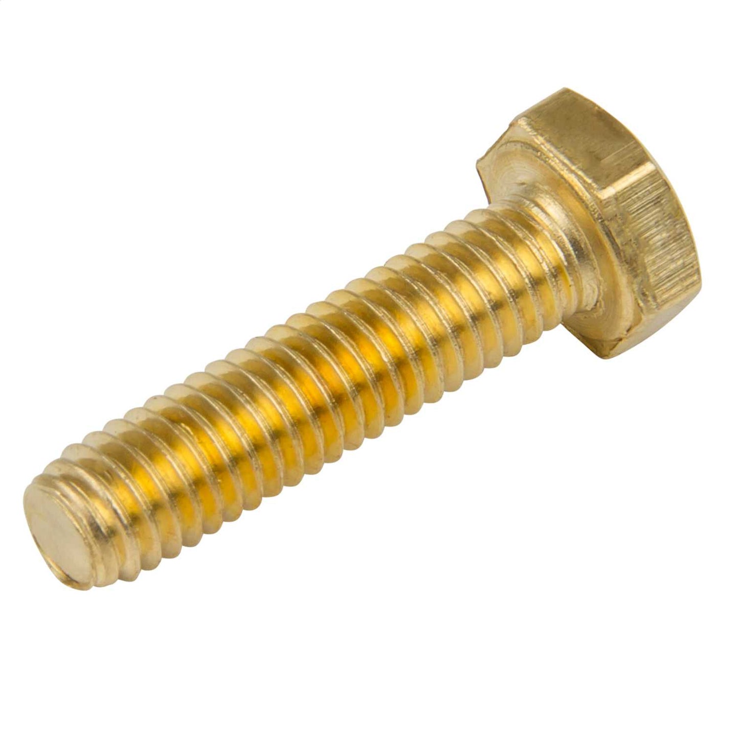 M6 x 25mm Hex Set Screw Brass (Sold in 1's)