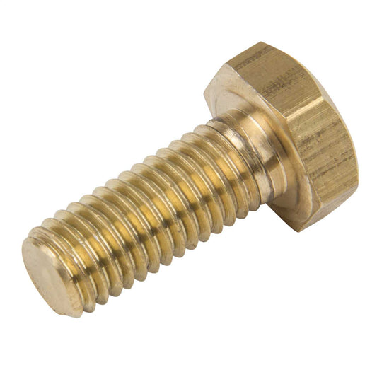 M10 x 25mm Hex Set Screw Brass (Sold in 1's)