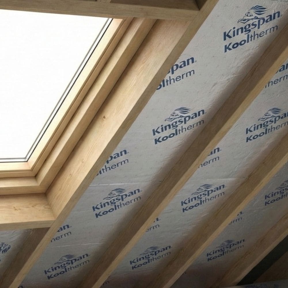 75mm Kingspan Kooltherm K107 Pitched Roof Insulation Board 2400mm x 1200mm (4/Pack)