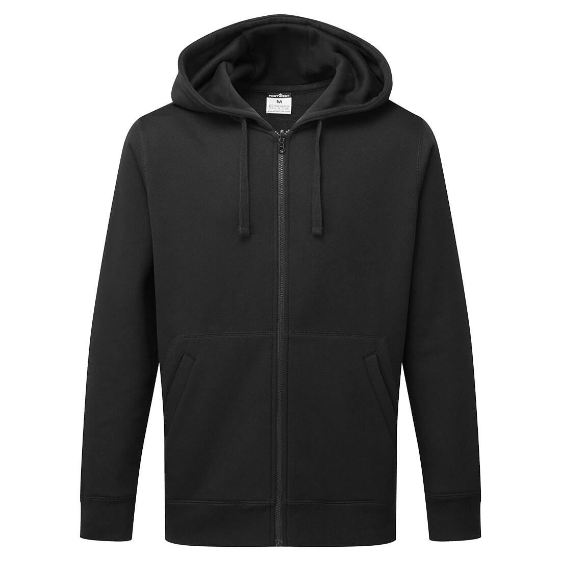 Zip Through Hoodie, L, R, Black
