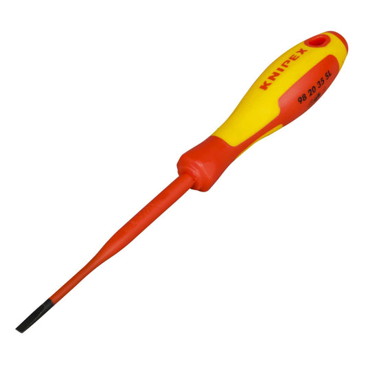 Knipex 3.5mm x 202mm Insulated Slotted Screwdriver