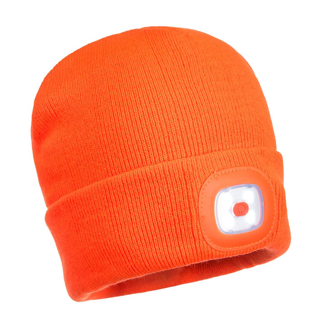 Beanie USB Rechargeable LED Head Light , , R, Orange